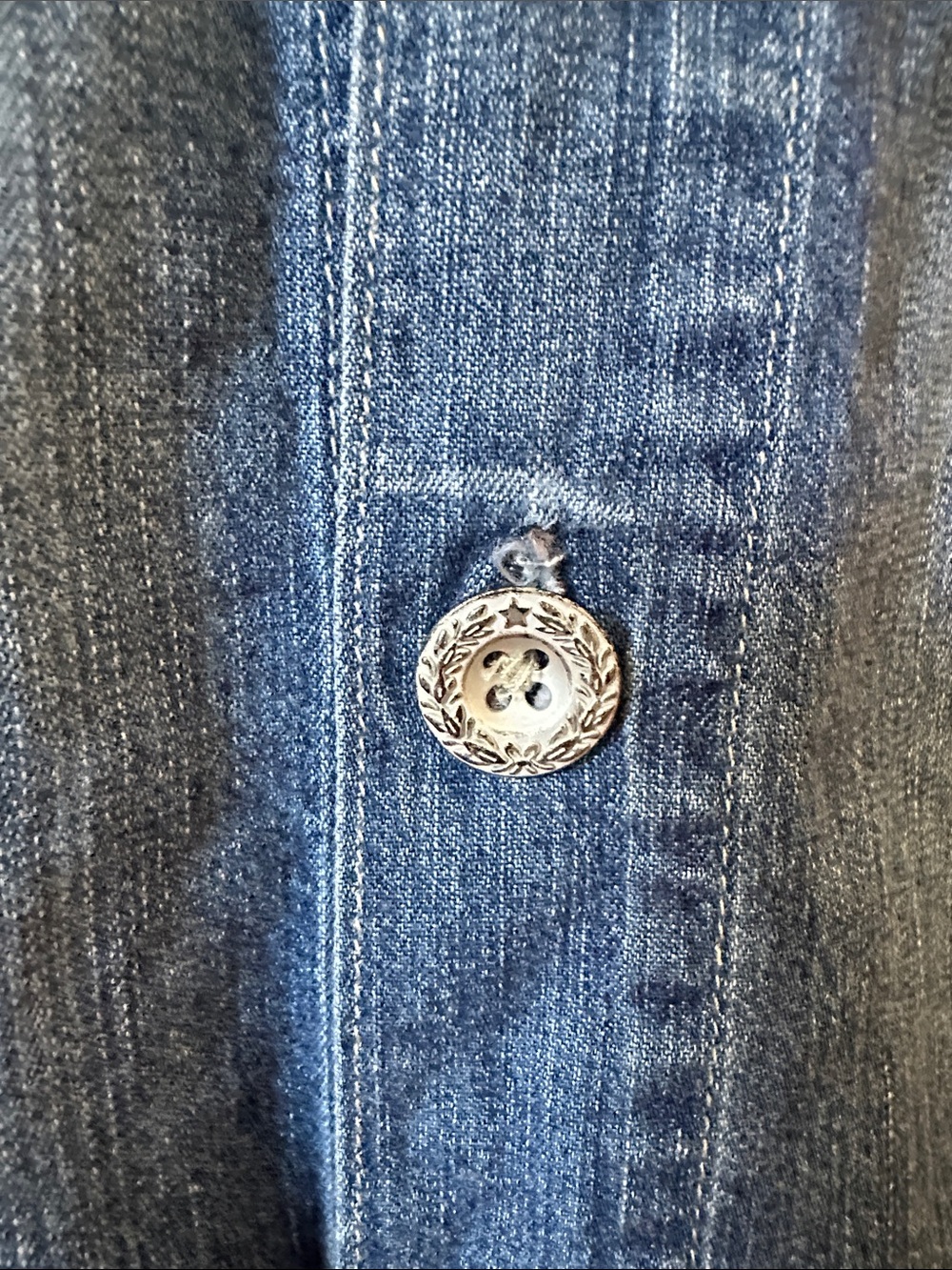 Levi's 100% Cotton Lightweight Button-Front Denim Skirt - Picture 7 of 13